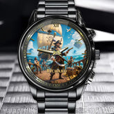 Custom Pirate Captain's Treasure Watch - Personalize Your Name on This Epic Design