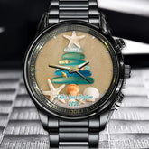 Custom Name Sea Glass Family Tree Watch - Christmas Gift, Family Holiday Gift