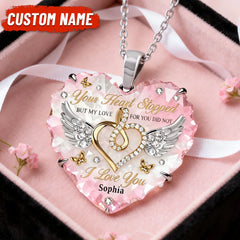 Forever in My Heart - Personalized Memorial Pendant Necklace for Loved Ones