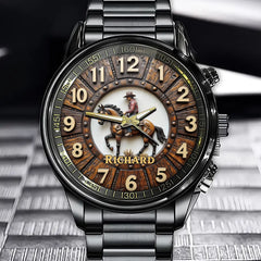 Customizable Western Cowboy Watch - Add Your Name for A Touch of the Wild West