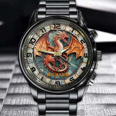 Custom Legendary Dragon Watch - Add Your Name to the Myth
